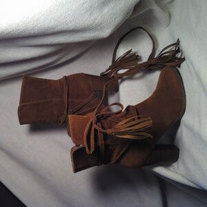 Brown Suede Women's Boots